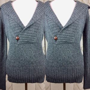 Banana Republic Womens Gray Hoodie Sweater Large